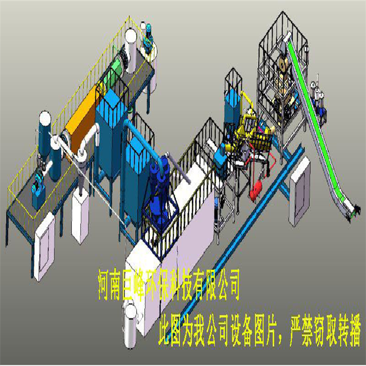 廢舊鋰電池回收處理設備流程圖 廢舊鋰電池回收處理設備流程圖